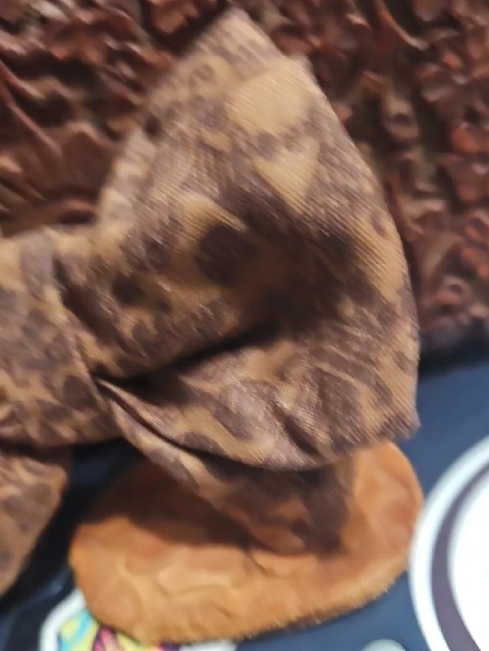Handmade Brown Paisley Pet Collar Bow Tie Accessory NEW